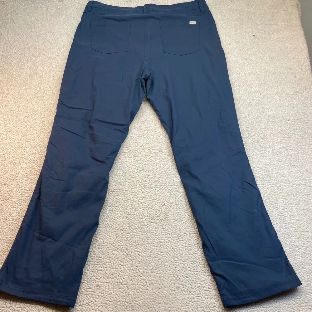 Orvis Pants Mens 38x32 Blue Classic Collection Fleece Lined Outdoor Utility